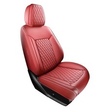 Front Burgundy Car Seat Cover Set Of Front Only Set Of 1 Red Full Coverage