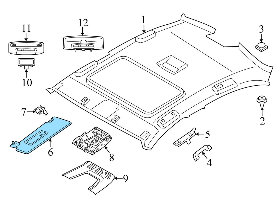 BMW 428I 2014-2016 - Parasol derecho/espejo 7313612 Foto 4 de 4