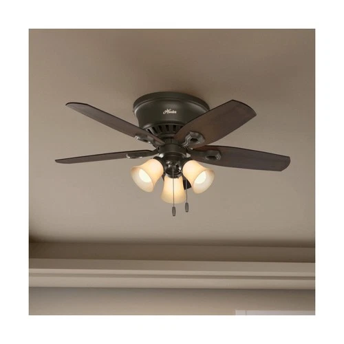 Hunter 42 inch Indoor Ceiling Fan with LED Lights - Bronze Ceiling Fan with P... - Picture 4 of 12
