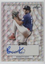 2022 Leaf Perfect Game National Showcase Silver Wave 6/9 Barrett Kent Auto nd3