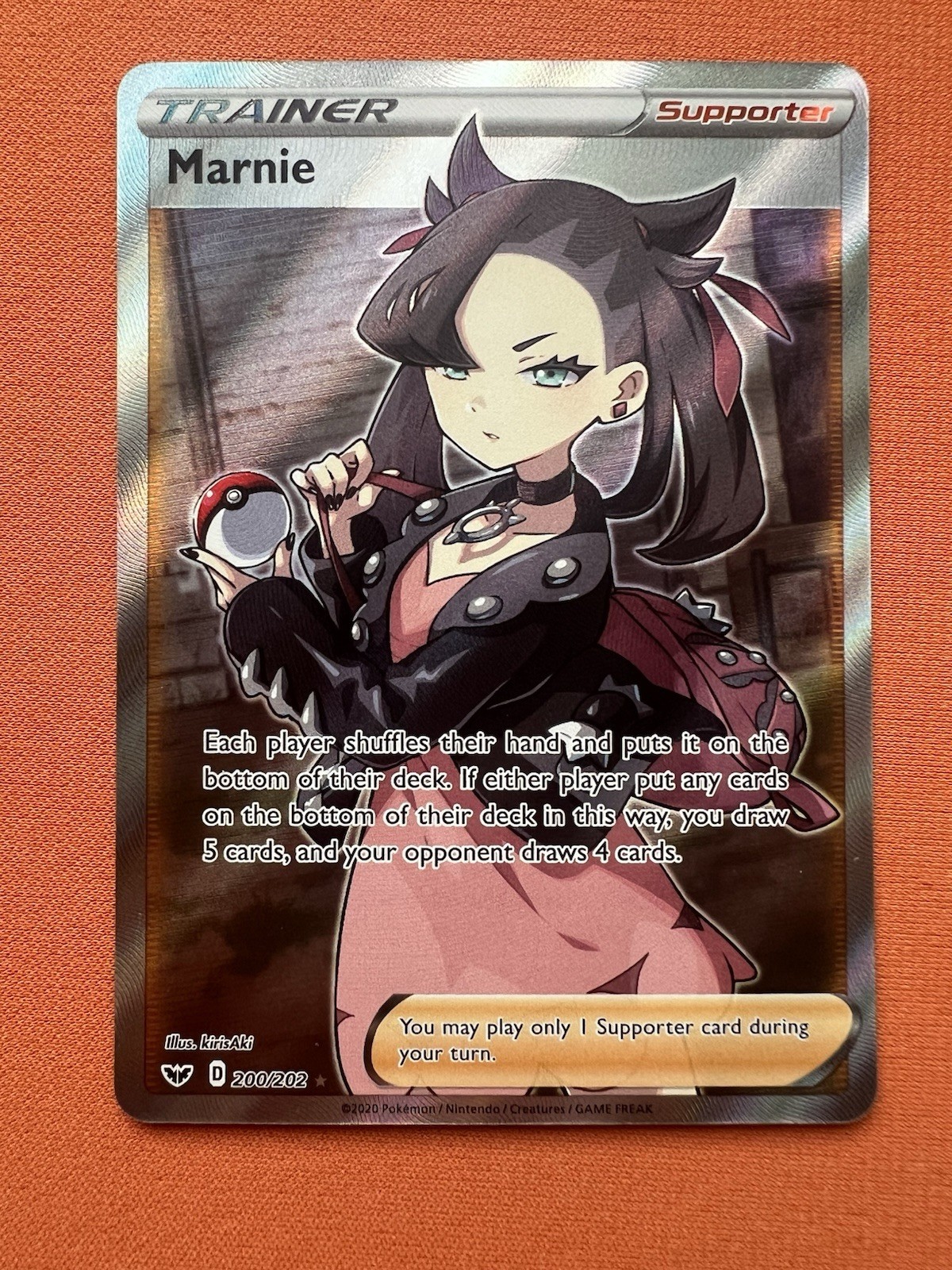 Marnie (Full Art) 200/202 Swsh01: Sword & Shield Holo Pokemon TCG Near Mint NM
