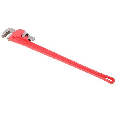 48'' Adjustable Pipe Wrench - Heavy Duty Cast Steel for Plumbing & Pipe Work