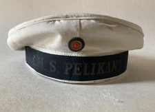Imperial German Navy sailor's white summer cap S.M.S.PELIKAN