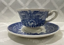 Wedgwood United States Military Academy West Point Blue Cup & Saucer
