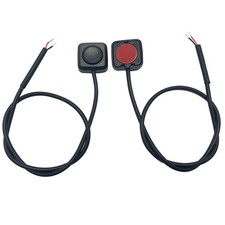 12V 24V Mini Momentary Push Button ON-Off Switch 2-Pack , Easy to Black