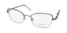 NEW MOREL LIGHTEC 30249L EYEGLASS FRAME FRANCE FULL-RIM CAT EYE BROWN RD02