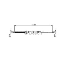 CABLE PARKING BRAKE BOSCH 1 987 477 806 LEFT LEFT REAR RIGHT RIGHT REAR FOR SEA