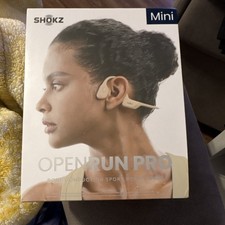SHOKZ OpenRun Pro Mini Bone Conduction Sport Headphones Beige Lightweight Design