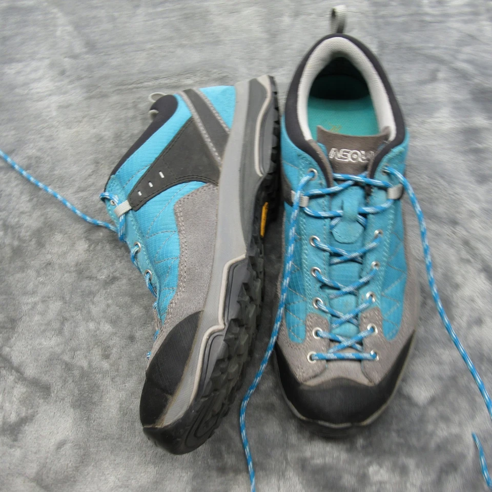Zapatos Asolo Shiver para mujer 7 azules GoreTex senderismo Vibram bajos con cordones Trail Running Foto 2 de 4