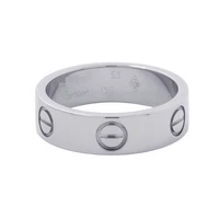 CARTIER Love Ring Size Classic/53/#13 18K White Gold B4084753/B4084700