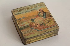 Dimitrino Luxor Cairo Egypt Orientalist Sheet Metal Cigarette Box (62014)