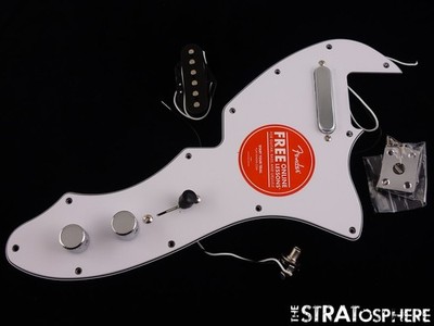 Fender Squier Affinity Series Tele Thinline LOADED PICKGUARD Knobs White!