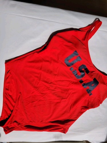 Xhilaration USA American Women's Size 24 W One Piece Red Swimsuit