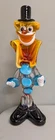 Vintage Murano Italian Hand-Blown Glass Clown, Original-BL