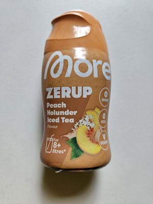 More Nutrition Zerup Peach Holunder Iced Tea OVP MHD 5/27 LIMITED