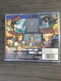 Marvel vs Capcom 2 Dreamcast 2000 DISC ONLY Center Crack Plays +Back Artwork