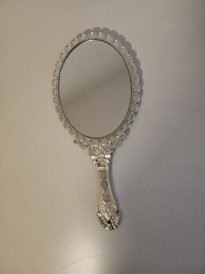 Silver Lightweighy Princess-like Handmirror for Girls and Women