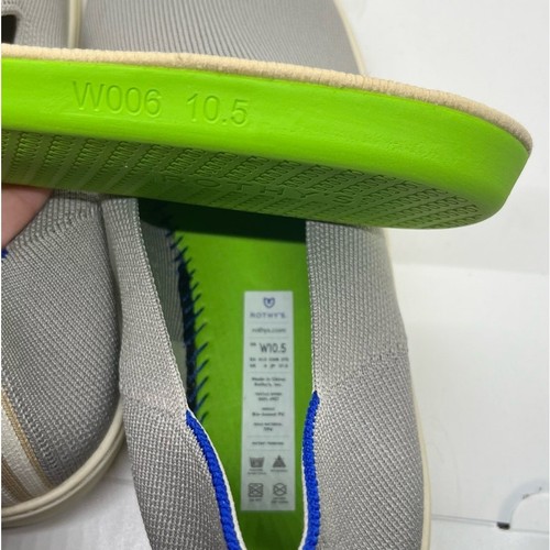 Rothy’s The Original Slip On Sneaker Women's Light Gray Size 10.5 - Picture 5 of 7