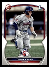 Tommy Hawke 2023 Bowman Draft 1st RC #BD-141 Cleveland Guardians ROOKIE *003