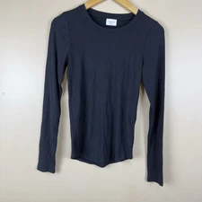 Wilfred Free by Aritzia Black Long Sleeve Top Women’s Size M 