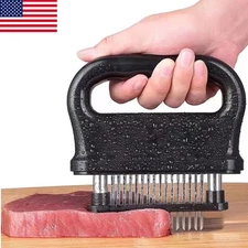 Meat Tenderizer with 48 Stainless Steel Ultra Sharp Needle Blades BBQ Tool 