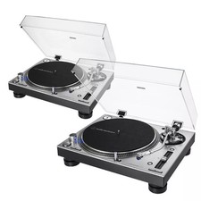 AUDIO-TECHNICA AT-LP 140XP SILVER coppia giradischi DJ trazione diretta manuale