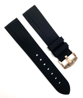 Horus 19mm x 18mm Black Rubber Watch Strap Band RG Buckle New Authentic OEM NWT