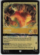 Disney Lorcana TCG Gaston - Frightful Bully Cold Foil Whispers in the Well 2/204