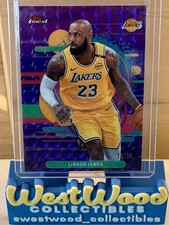 2026 Topps Finest LeBron James #165 Uncommon Purple Geo /75 COLOR MATCH Lakers