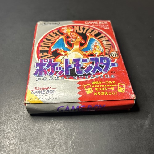 Pokemon Rot CIB (Japanisch) Gameboy Pocket Monsters Getestet Speichert + Karte