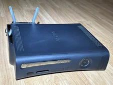 Xbox 360 Console Black 120GB HDD & Datel Wireless Networking Adapter (no Cords)