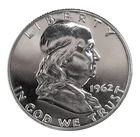 1962 Franklin Half Dollar 50c 90% Silver Gem Proof  U.S Coin