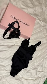Agent Provocateur Thoria Body Black Corset Size 2 NWT And Box Orig $980