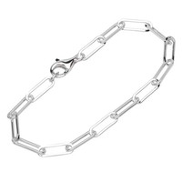 Armband 925 Sterling Silber 19Cm Langankerkette Herren Armbandkette Diamantiert