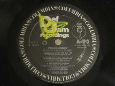 PUBLIC ENEMY FEAR OF A BLACK PLANET LP ORIG 1990 DEF JAM BOMB