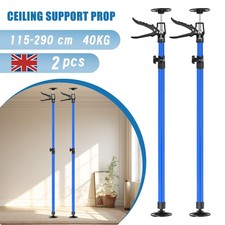 2X Telescopic 3rd Hand Support System 115-290cm for Cabinet Jacks Drywalls UK