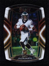 2020 Panini Select Club Level White Prizm Die-Cut Jalen Hurts #250 Rookie RC