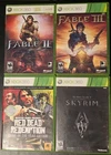 XBOX 360 GAME LOT! Fable 2 / Fable 3 / Red Dead Redemption GOTY Edition / Skyrim