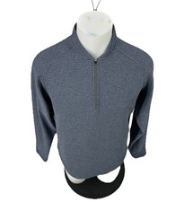 Swannies Medium Men Pullover 1/4 Zip Golf Sweatshirt Textured Active Q2