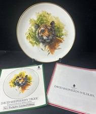 Wedgwood David Shepherd Tiger Plate Fine Bone China Limited Edition - #1001