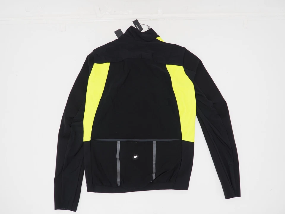 NEW! ASSOS Equipe R Habu Winter Jacket S11 Optic Yellow Mens Medium 2nd Skin Fit - Image 4 of 4