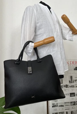 Tasche aus Kunstleder / Büro-Stil/ schwarz/ groß/ Sansibar/"Tasche" - Bild 1 von 2