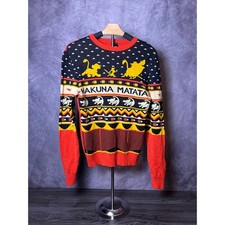 Disney Lion King Hakuna Matata Pullover Ugly Holiday Sweater Size XS