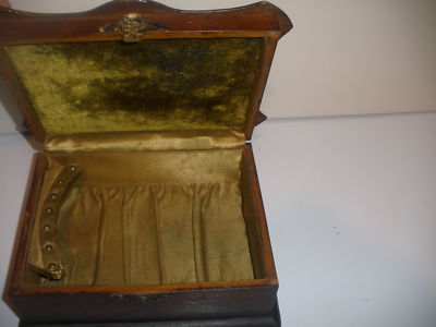 19th ANTIQUE VICTORIAN WOOD EARLY WOODEN JEWELRY BOX | eBay