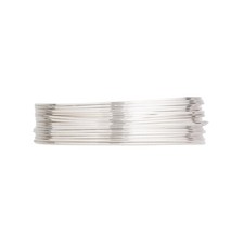 Argentium Sterling Silver 24 Gauge Dead Soft Round Wrapping Wire 25 Feet