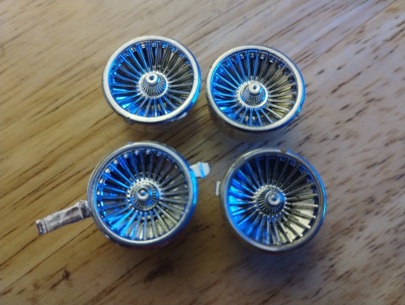 1/25 Scale AMT MPC Revell Custom Wheels Rims Set for Model Cars-image