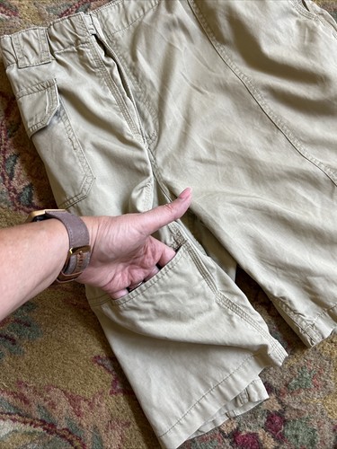 Pantalones cortos de carga Tommy Bahama $110 caqui bronceado elásticos mezcla Lyocell 44 - Imagen 3 de 12