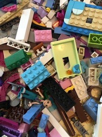 2 Lb Bulk Lot Of Lego Friends Bricks Baseplates Accessories Studs Lot #7
