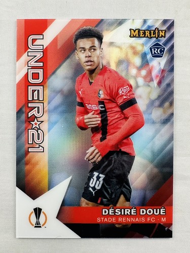 Desire Doue 2022-23 Topps Merlin UEFA UCC Under 21 Refractor RC Stade Rennais