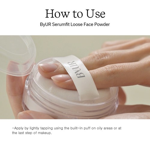 BYUR Serumfit Loose Face Powder 10g 02 Pearl K-Beauty - Picture 7 of 11